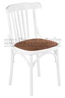 Венский мягкий белый стул (велюр) арт. 832701